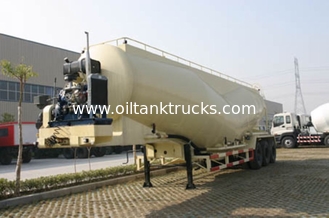 39cbm Dry Bulk Tank Trailer For Talcum Powder , Cement Coal Delivery