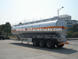 3x12T BPW axle 46000L Aluminum Alloy Petroleum Mobile Fuel Tank Trailer