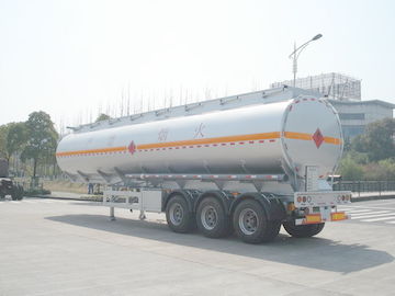 3x12T BPW axle 46000L Aluminum Alloy Petroleum Mobile Fuel Tank Trailer